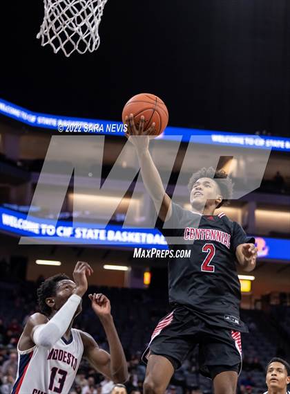 Thumbnail 1 in Centennial vs. Modesto Christian (CIF Open Division Championship) photogallery.