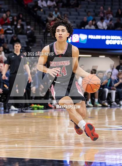 Thumbnail 2 in Centennial vs. Modesto Christian (CIF Open Division Championship) photogallery.