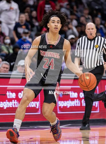 Thumbnail 2 in Centennial vs. Modesto Christian (CIF Open Division Championship) photogallery.