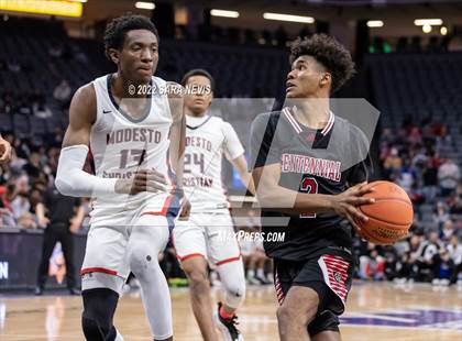 Thumbnail 3 in Centennial vs. Modesto Christian (CIF Open Division Championship) photogallery.