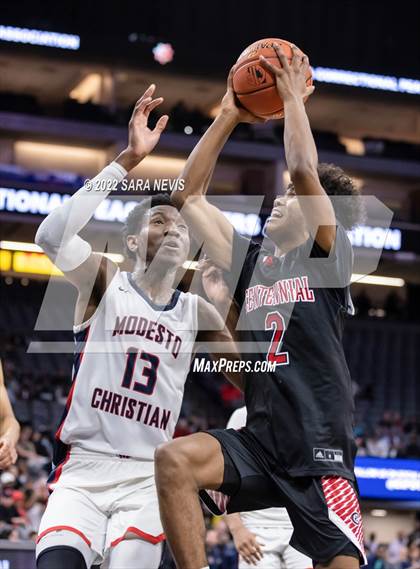 Thumbnail 1 in Centennial vs. Modesto Christian (CIF Open Division Championship) photogallery.
