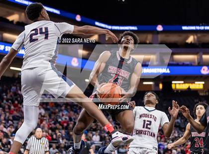 Thumbnail 3 in Centennial vs. Modesto Christian (CIF Open Division Championship) photogallery.