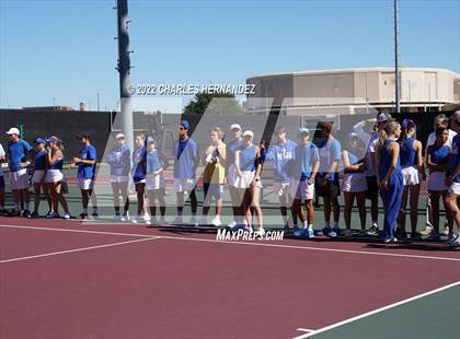 Thumbnail 3 in Alamo Heights vs Centennial (UIL 5A Team Tennis Semifinal) photogallery.