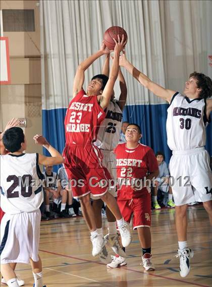 Thumbnail 1 in Desert Mirage vs La Quinta (MaxPreps Holiday Classic) photogallery.
