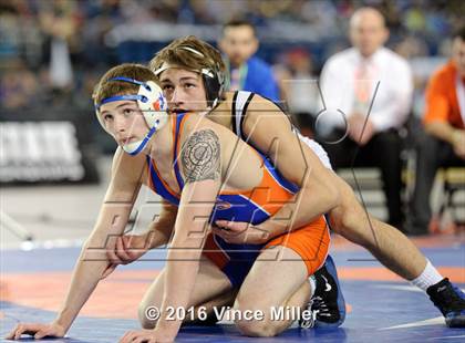 Thumbnail 3 in WIAA 3A 145 LB Championship  photogallery.