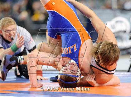 Thumbnail 2 in WIAA 3A 145 LB Championship  photogallery.