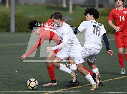 Thumbnail 1 in St. John Bosco vs. Tesoro (Laguna Hills Tournament) photogallery.