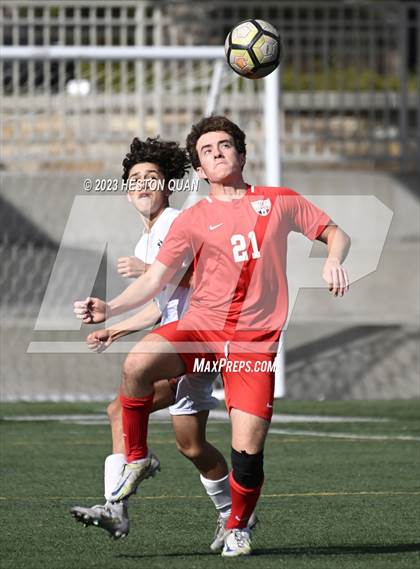 Thumbnail 3 in St. John Bosco vs. Tesoro (Laguna Hills Tournament) photogallery.