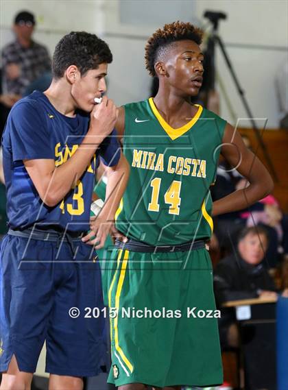 Thumbnail 2 in Mira Costa vs. Santa Monica (El Segundo Tournament) photogallery.