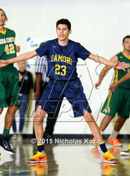 Thumbnail 3 in Mira Costa vs. Santa Monica (El Segundo Tournament) photogallery.