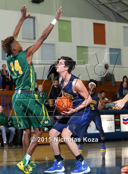 Thumbnail 2 in Mira Costa vs. Santa Monica (El Segundo Tournament) photogallery.