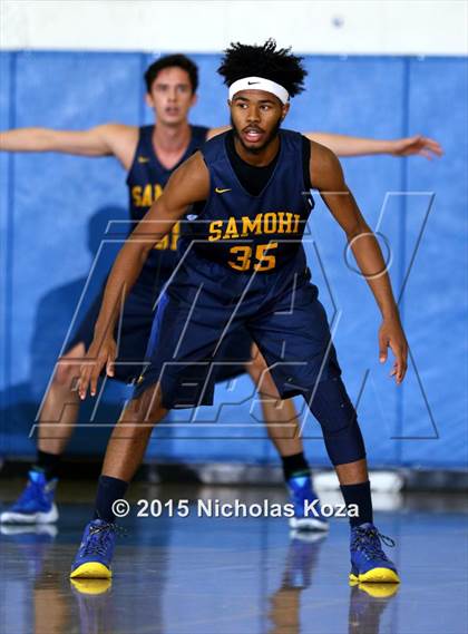 Thumbnail 2 in Mira Costa vs. Santa Monica (El Segundo Tournament) photogallery.