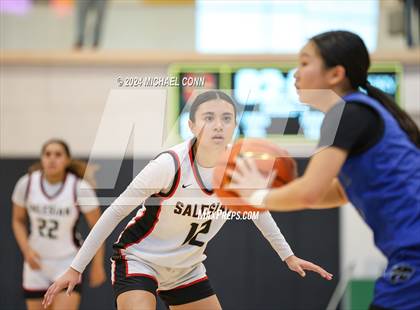 Thumbnail 3 in Priory vs. Salesian College Preparatory (O'Dowd MLK Classic) photogallery.
