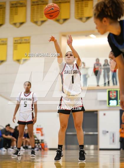 Thumbnail 2 in Priory vs. Salesian College Preparatory (O'Dowd MLK Classic) photogallery.