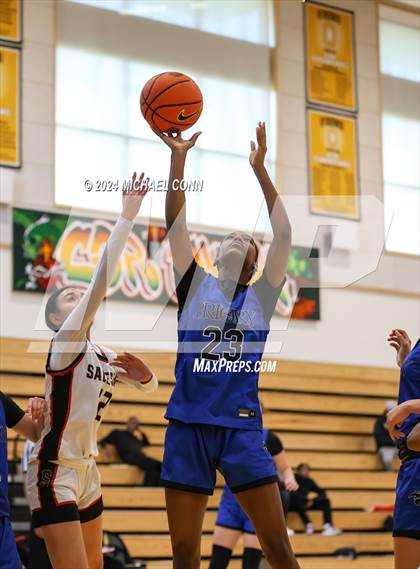 Thumbnail 2 in Priory vs. Salesian College Preparatory (O'Dowd MLK Classic) photogallery.
