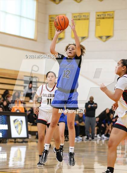 Thumbnail 1 in Priory vs. Salesian College Preparatory (O'Dowd MLK Classic) photogallery.