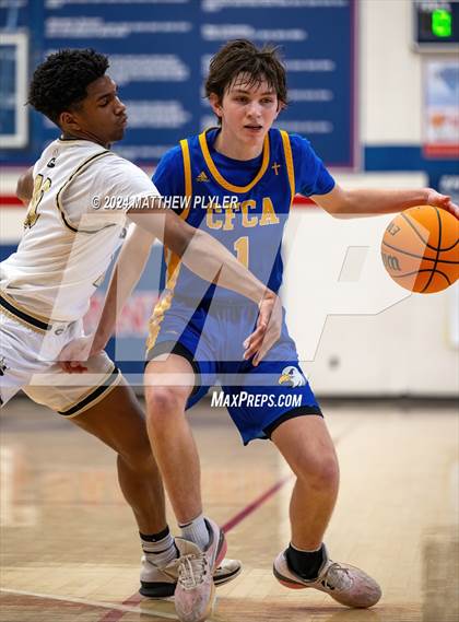 Thumbnail 3 in Gray's Creek vs. Cape Fear Christian Academy (MLK Dream Jam 2024) photogallery.