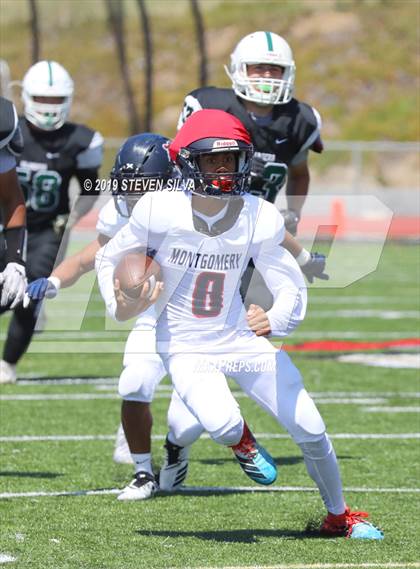 Thumbnail 1 in Coronado vs. Montgomery (SDFNL Kickoff Classic) photogallery.