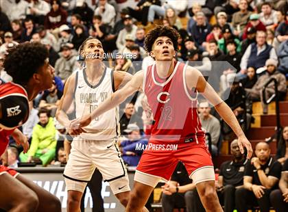 Thumbnail 1 in Paul VI vs. Christopher Columbus (Spalding Hoophall Classic) photogallery.