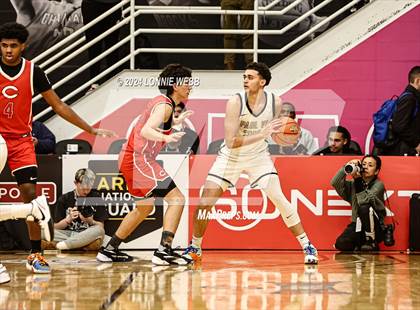 Thumbnail 1 in Paul VI vs. Christopher Columbus (Spalding Hoophall Classic) photogallery.