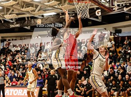 Thumbnail 2 in Paul VI vs. Christopher Columbus (Spalding Hoophall Classic) photogallery.