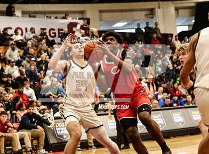 Thumbnail 1 in Paul VI vs. Christopher Columbus (Spalding Hoophall Classic) photogallery.