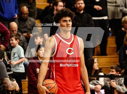 Thumbnail 1 in Paul VI vs. Christopher Columbus (Spalding Hoophall Classic) photogallery.