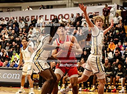 Thumbnail 1 in Paul VI vs. Christopher Columbus (Spalding Hoophall Classic) photogallery.