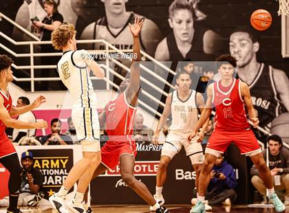 Thumbnail 1 in Paul VI vs. Christopher Columbus (Spalding Hoophall Classic) photogallery.