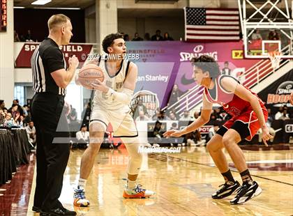Thumbnail 2 in Paul VI vs. Christopher Columbus (Spalding Hoophall Classic) photogallery.