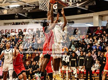 Thumbnail 1 in Paul VI vs. Christopher Columbus (Spalding Hoophall Classic) photogallery.