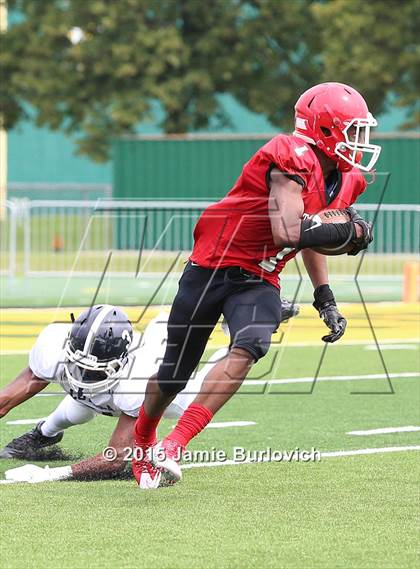 Thumbnail 3 in Loyola vs. St.Mary Prep  (Tim Horton Kickoff Classic) photogallery.