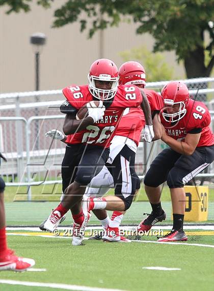 Thumbnail 2 in Loyola vs. St.Mary Prep  (Tim Horton Kickoff Classic) photogallery.