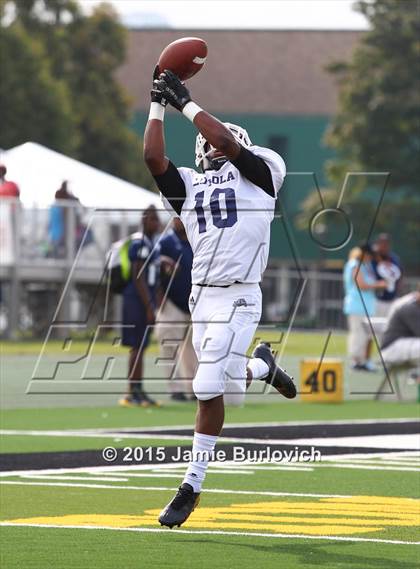 Thumbnail 3 in Loyola vs. St.Mary Prep  (Tim Horton Kickoff Classic) photogallery.