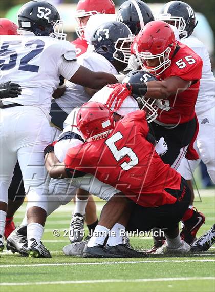 Thumbnail 2 in Loyola vs. St.Mary Prep  (Tim Horton Kickoff Classic) photogallery.