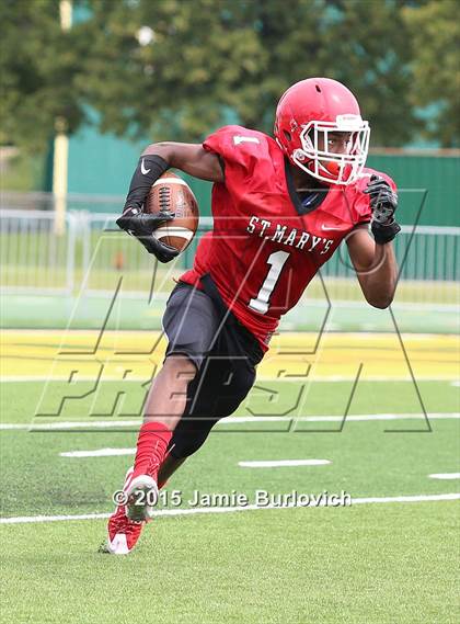 Thumbnail 1 in Loyola vs. St.Mary Prep  (Tim Horton Kickoff Classic) photogallery.