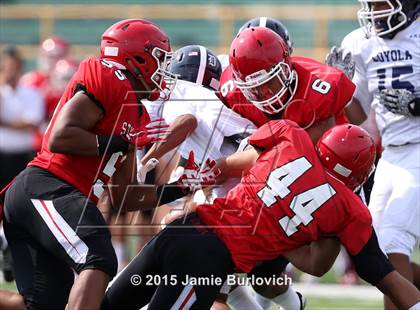 Thumbnail 1 in Loyola vs. St.Mary Prep  (Tim Horton Kickoff Classic) photogallery.