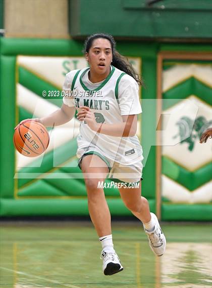 Thumbnail 2 in Lynwood vs. St. Mary's (St. Mary's Stockton MLK Showcase) photogallery.
