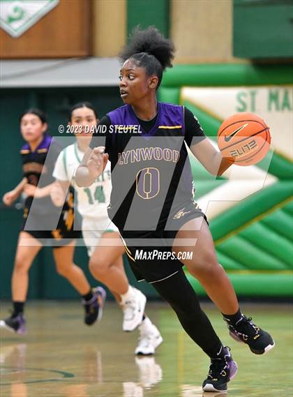 Thumbnail 2 in Lynwood vs. St. Mary's (St. Mary's Stockton MLK Showcase) photogallery.