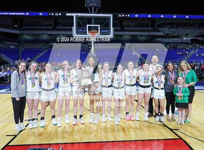 Thumbnail 2 in Valley vs. Newcastle (UIL 1A Basketball Final Medal Ceremony) photogallery.