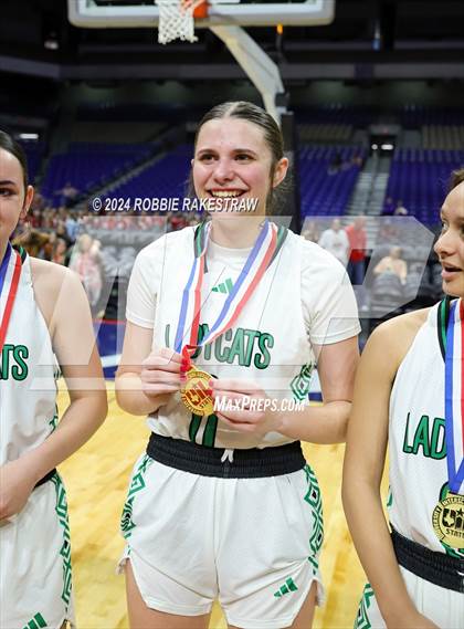 Thumbnail 1 in Valley vs. Newcastle (UIL 1A Basketball Final Medal Ceremony) photogallery.