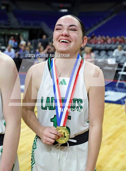 Thumbnail 1 in Valley vs. Newcastle (UIL 1A Basketball Final Medal Ceremony) photogallery.