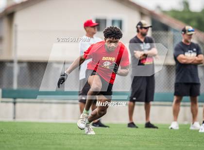 Thumbnail 3 in Servite VS Cathedral Catholic (Battle at the Beach 7on7) photogallery.