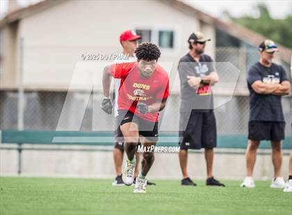 Thumbnail 1 in Servite VS Cathedral Catholic (Battle at the Beach 7on7) photogallery.