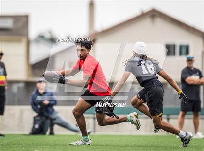 Thumbnail 2 in Servite VS Cathedral Catholic (Battle at the Beach 7on7) photogallery.