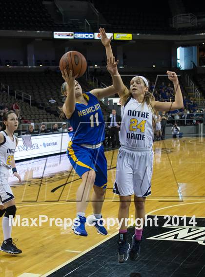 Thumbnail 3 in Newport Central Catholic vs Notre Dame Academy (KHSAA 9th Region Final) photogallery.