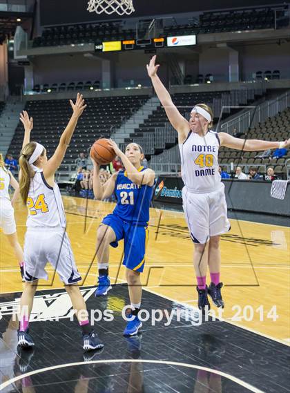 Thumbnail 2 in Newport Central Catholic vs Notre Dame Academy (KHSAA 9th Region Final) photogallery.
