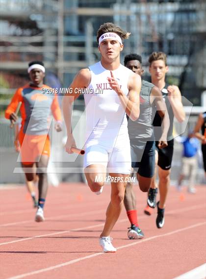 Thumbnail 2 in CIF SS Track & Field Masters Meet (Boys 4x400 Meter Relay) photogallery.