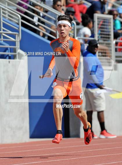 Thumbnail 3 in CIF SS Track & Field Masters Meet (Boys 4x400 Meter Relay) photogallery.