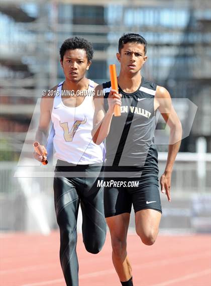 Thumbnail 3 in CIF SS Track & Field Masters Meet (Boys 4x400 Meter Relay) photogallery.